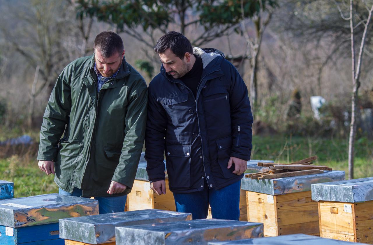 A farmer bought beehives in Vani