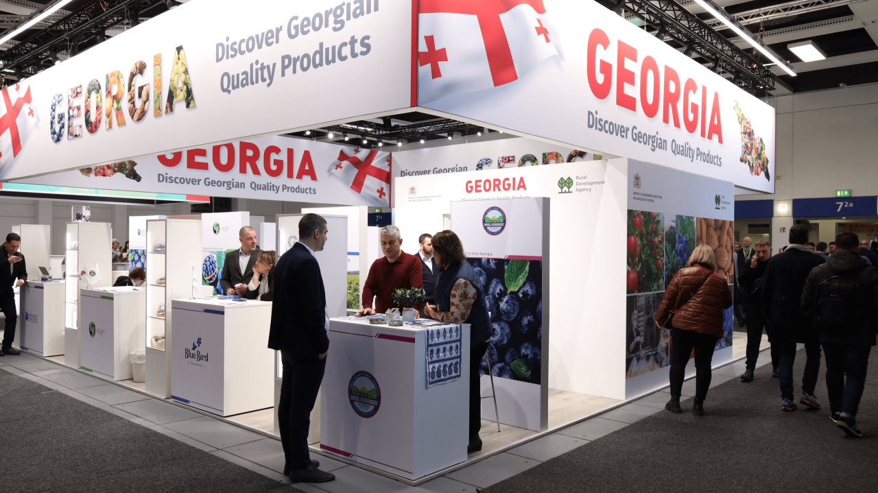 Eleven companies were represented at the Georgian stand at the international exhibition "Fruit logistica 2024" held in Berlin