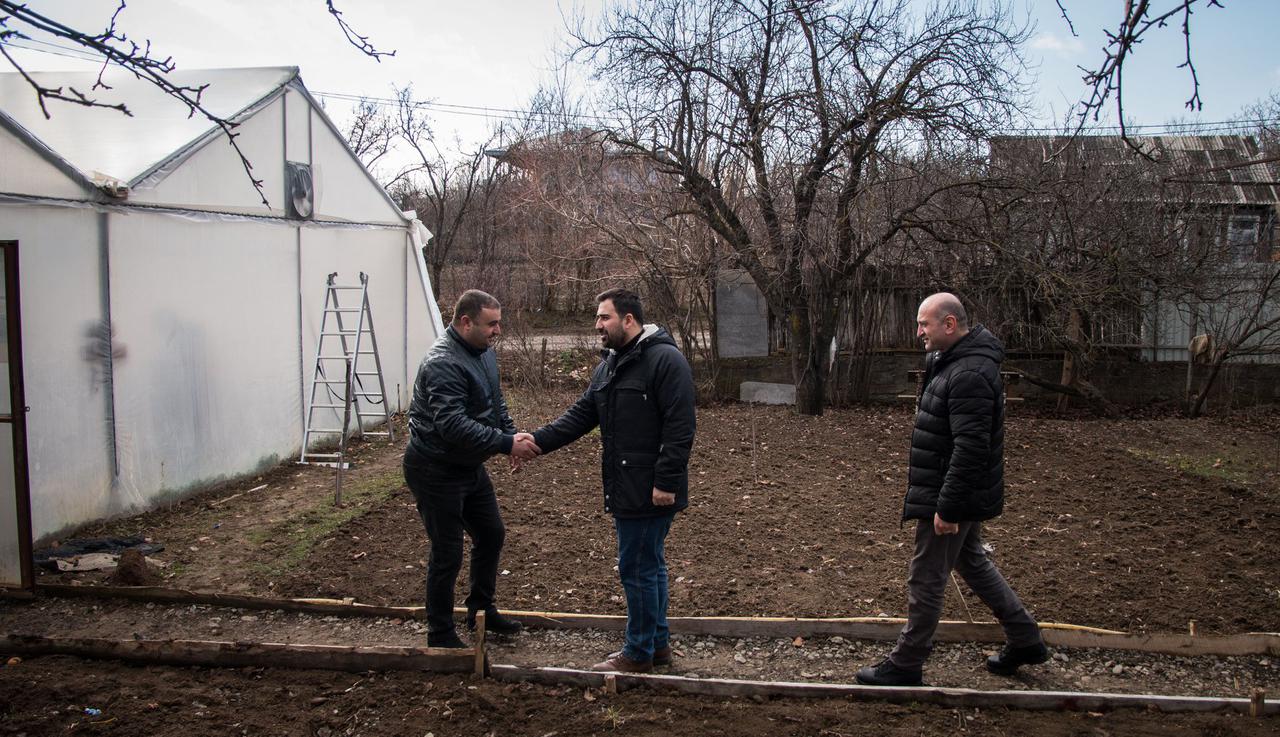 In scopes of the “United Agroproduct” a new greenhouse enterprise was constructed in Kareli 