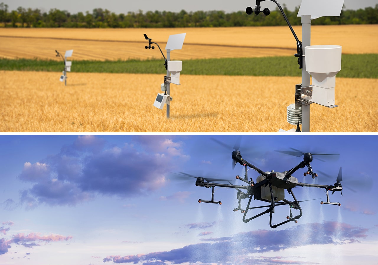 Farmers can buy an agrodrone and a weather station with a preferential agro-credit