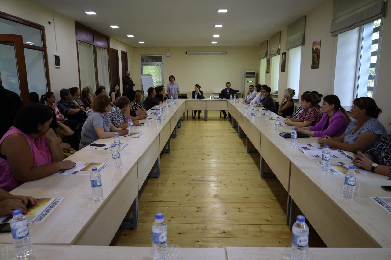 Representatives of the Rural Development Agency and the United Nations Women's Organization presented a pilot program of greenhouse farms to local women in Lagodekhi Municipality