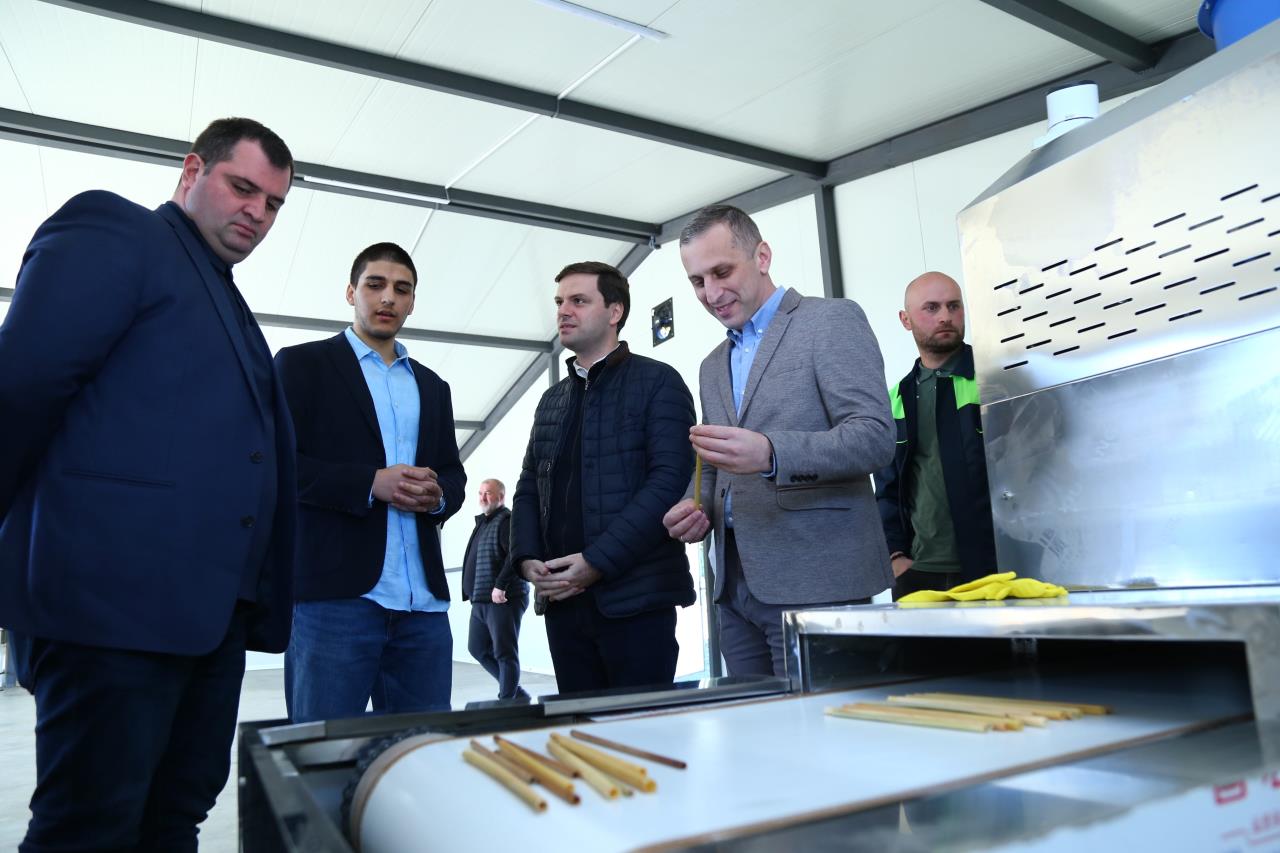 In Lagodekhi municipality, a biodegradable straws factory was launched