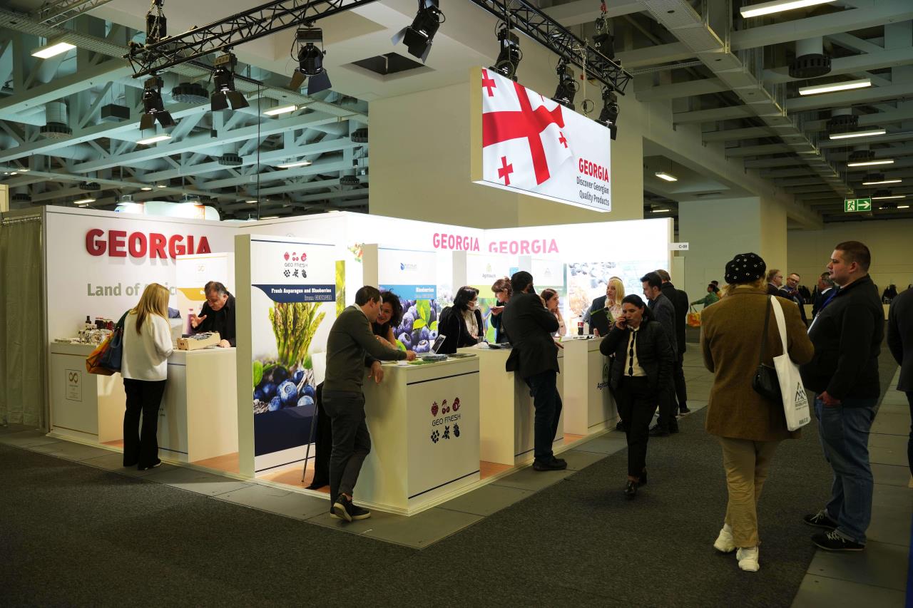 With the support of the Ministry of Environment and Agriculture, six Georgian companies participated in the international exhibition FRUITLOGISTICA 2022 in Berlin, Germany